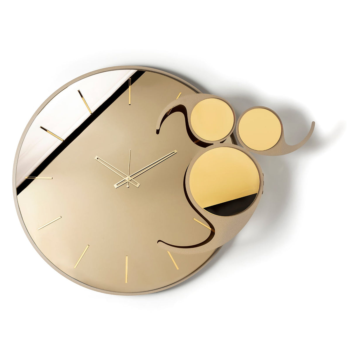 Orologio da parete Apostrofo Arti & Mestieri in metallo bronzo 85x70 cm