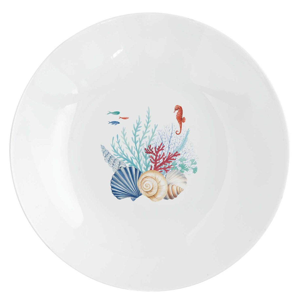 EASY LIFE Servizio Tavola Piatti Set 18 Pezzi in Porcellana Sea Breeze