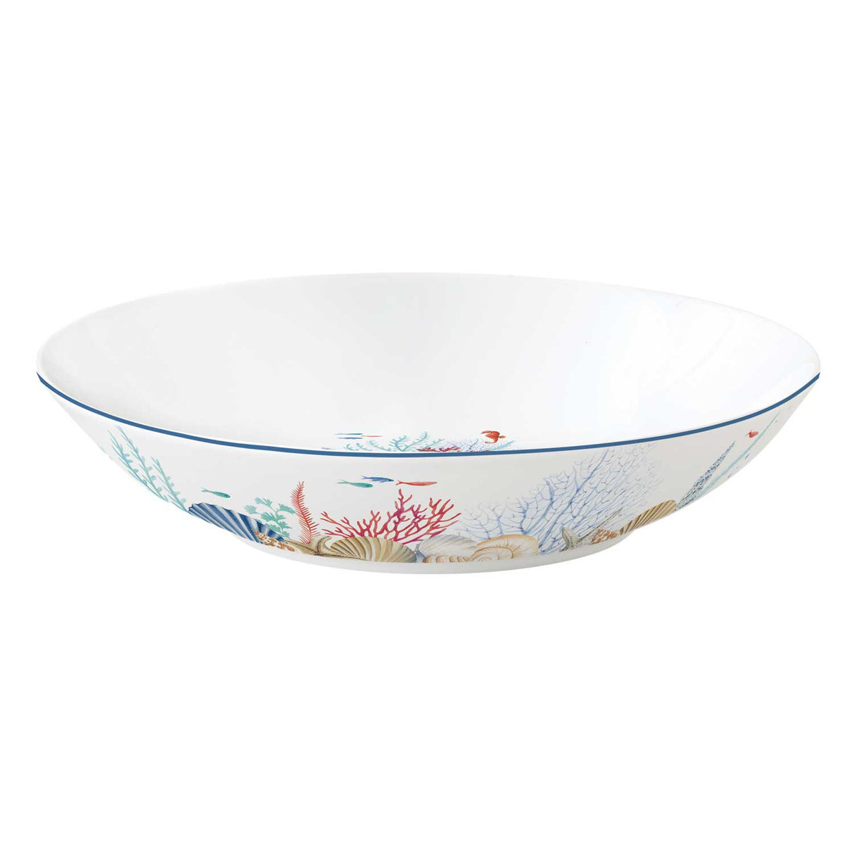 EASY LIFE Servizio Tavola Piatti Set 18 Pezzi in Porcellana Sea Breeze