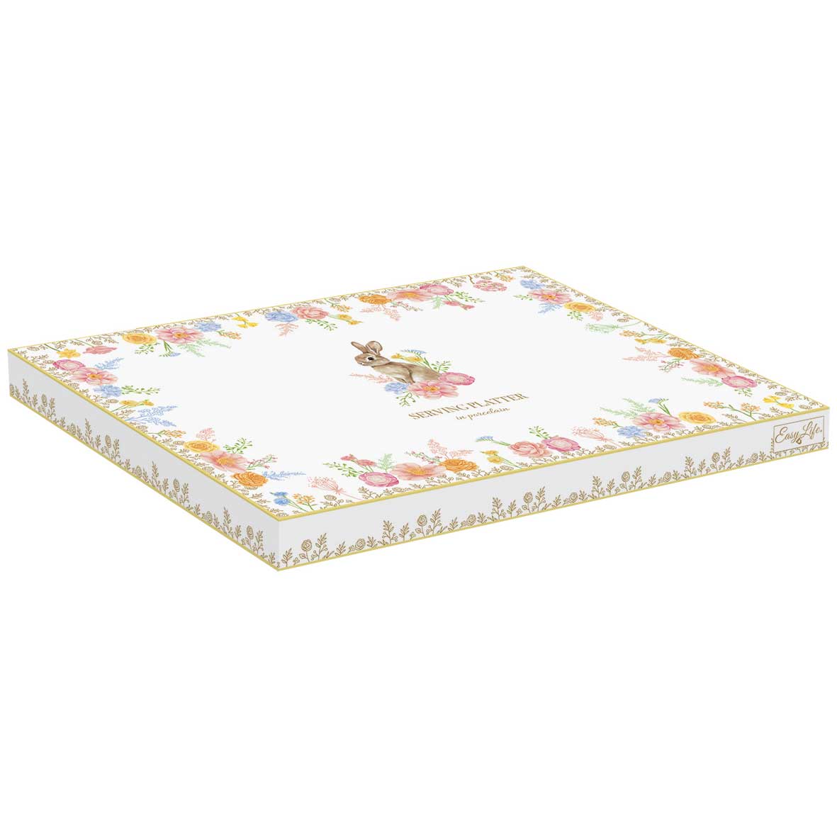 EASY LIFE Vassoio Uovo 30x21cm in Porcellana in Color Box Tres Jolie