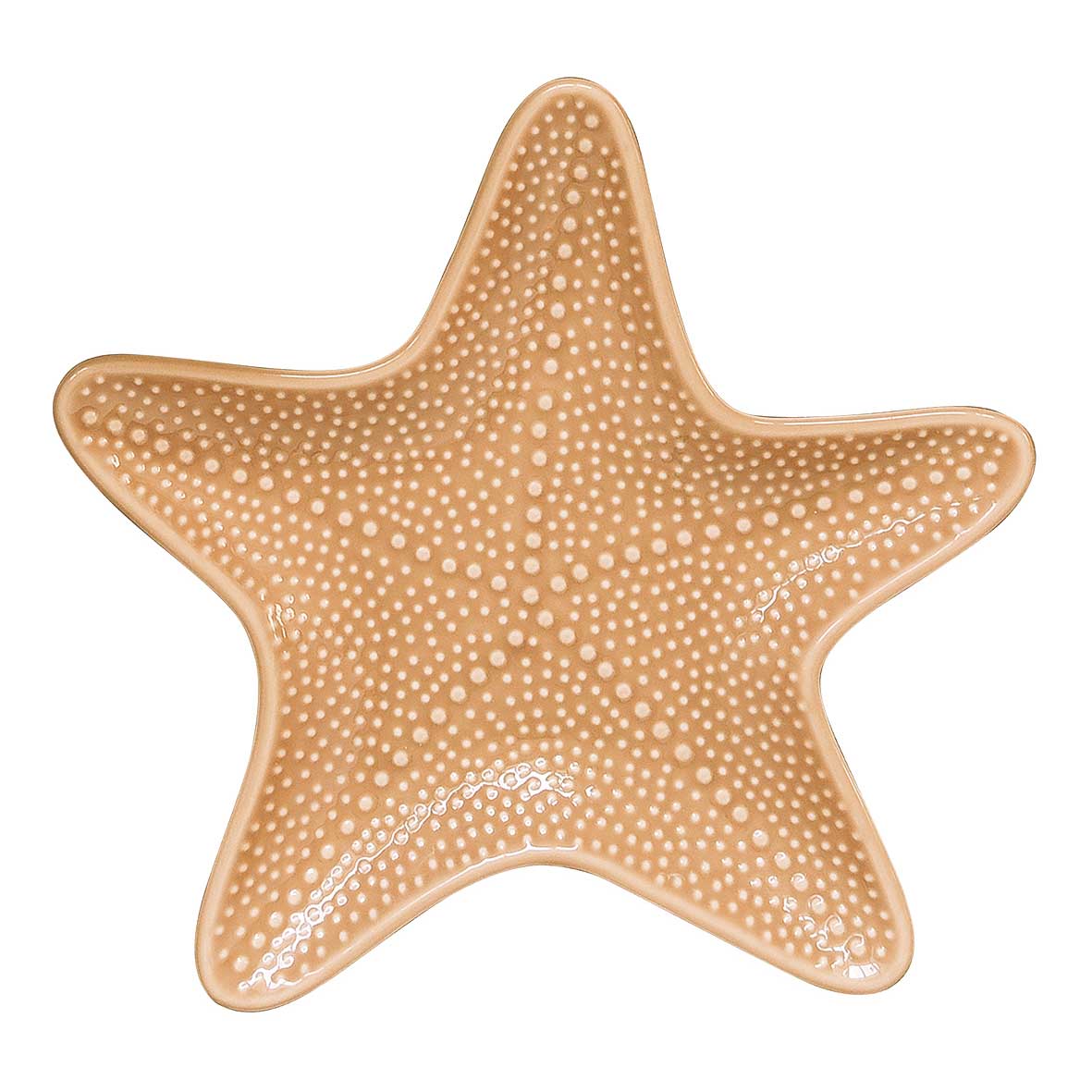 EASY LIFE Ciotola in Porcellana 20x18,5cm Stella Marina Coquillages Senape