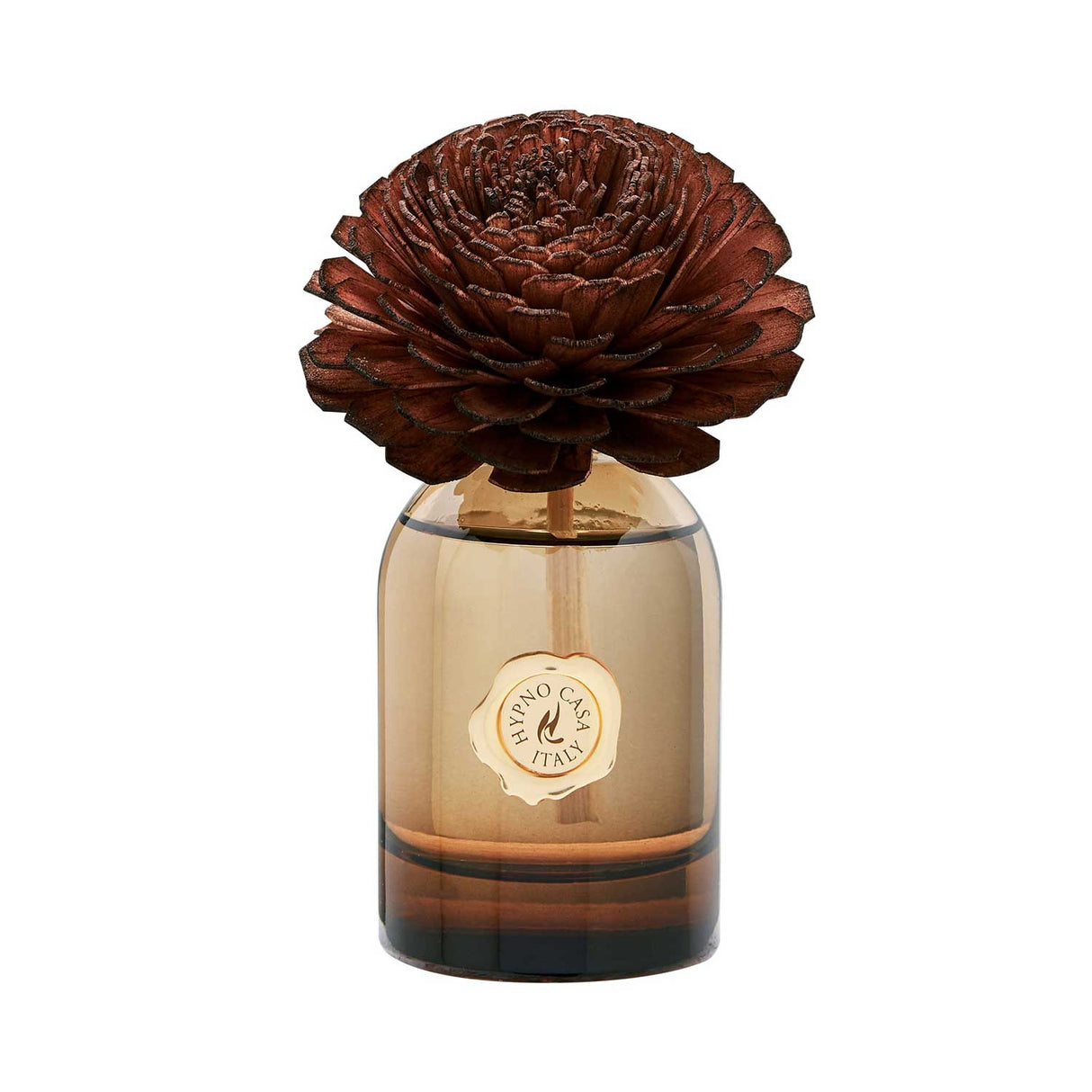 Diffusore a bastoncino Hypno Casa Legni Pregiati con fiore decorativo 50 ml