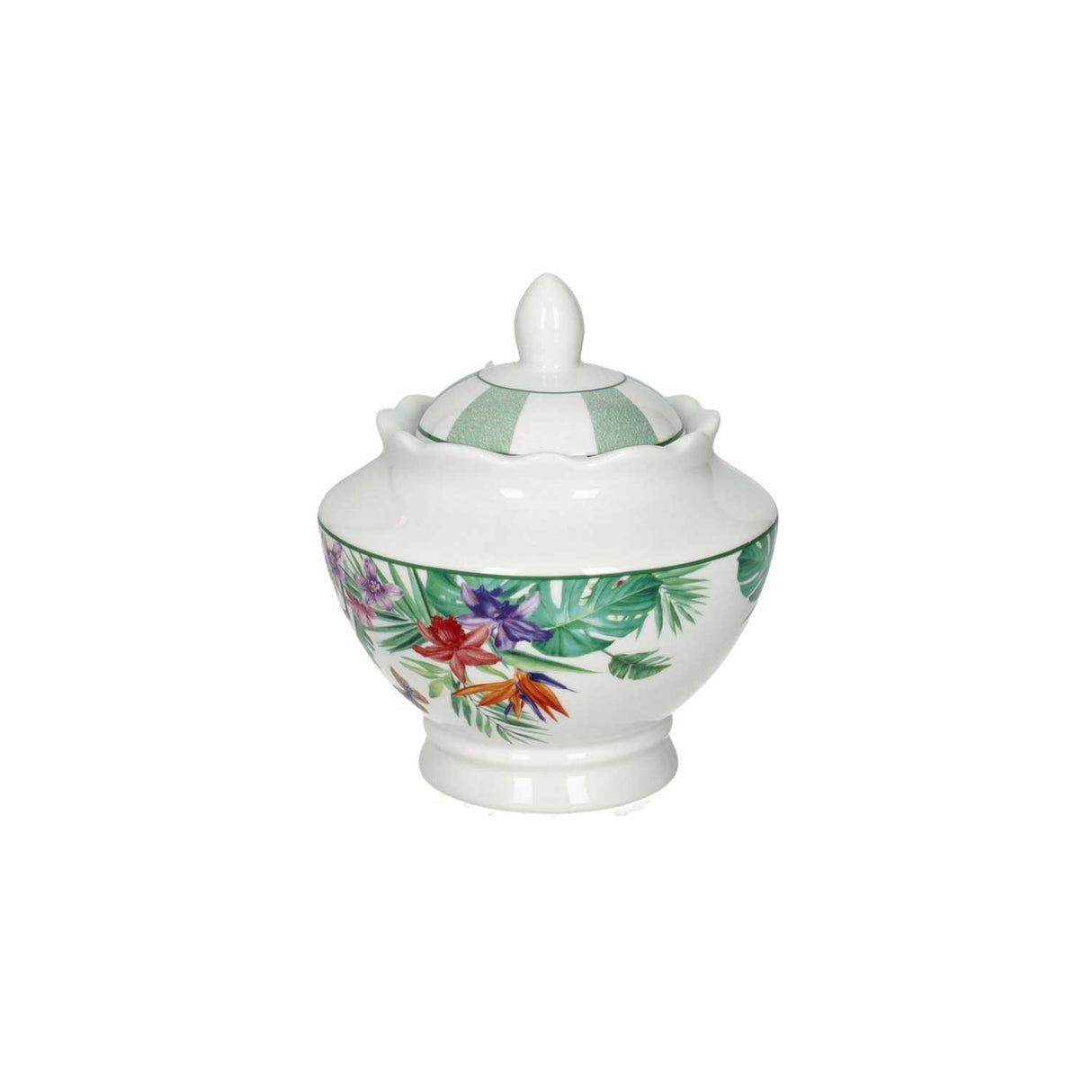 Zuccheriera Oasi Brandani in porcellana new bone china 10 cm