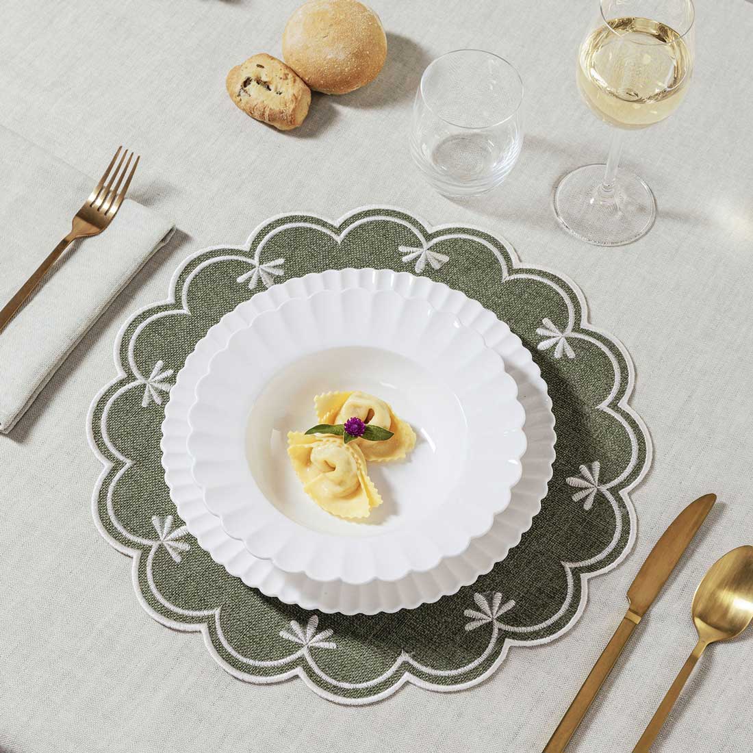 LA PORCELLANA BIANCA Bellavista Servizio Tavola Piatti Set 18 Pezzi Bianco in Porcellana