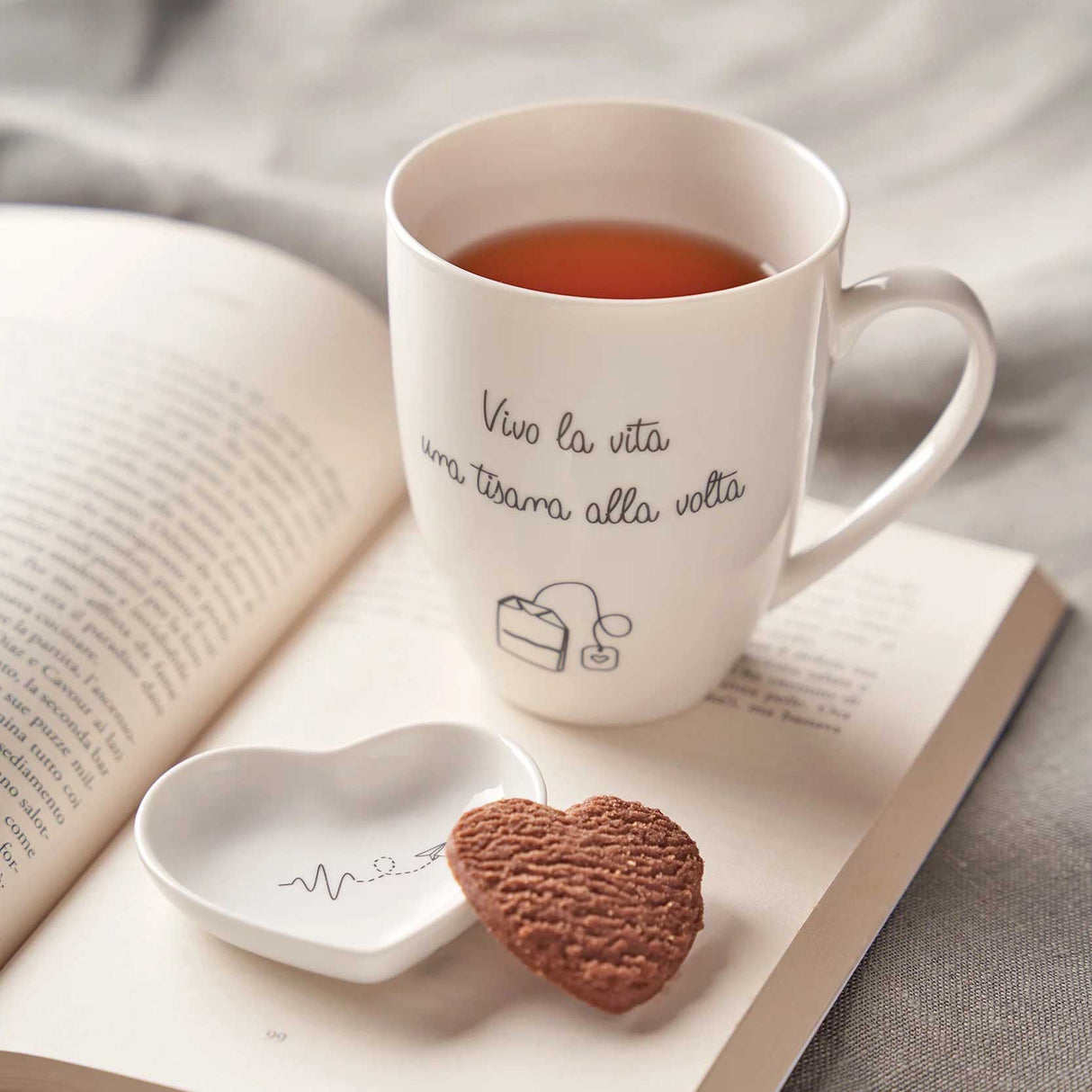 LA PORCELLANA BIANCA Gli Onesti Tazza MUG Tisaniera 450ml Bianco