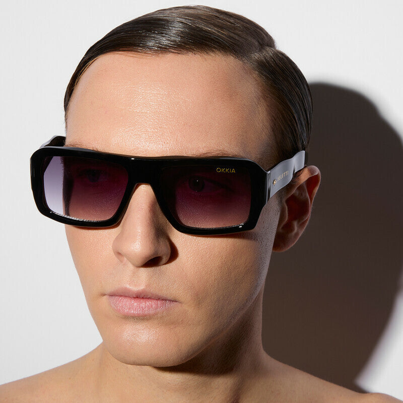 SELETTI x OKKIA Occhiali da Sole Kansas Unisex Neri