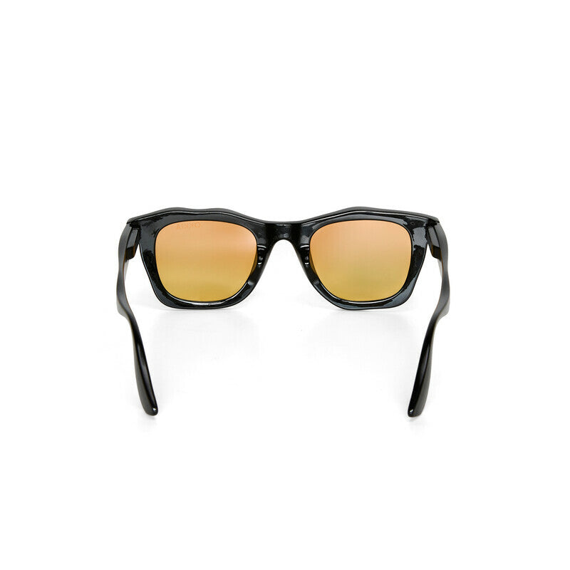 SELETTI x OKKIA Occhiali da Sole Dakota Unisex Neri Lenti Gialle