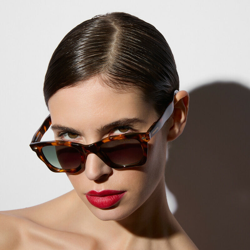 SELETTI x OKKIA Occhiali da Sole Dakota Unisex Avana Lenti Verdi