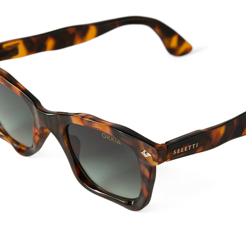 SELETTI x OKKIA Occhiali da Sole Dakota Unisex Avana Lenti Verdi