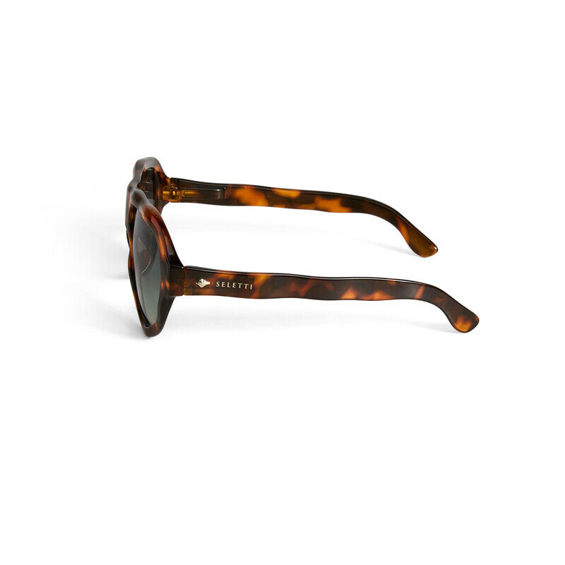 SELETTI x OKKIA Occhiali da Sole Florida Unisex Avana Lenti Verdi
