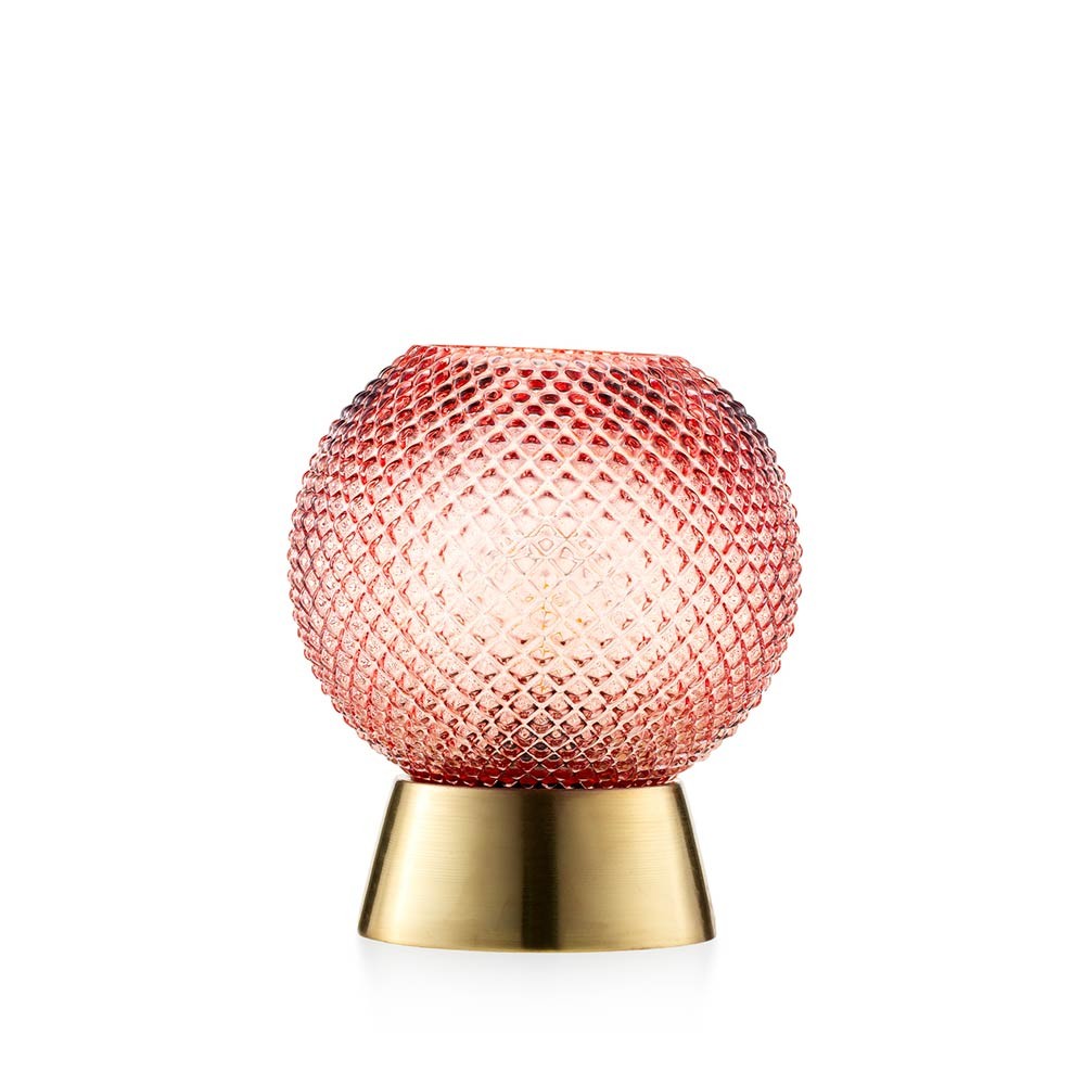 EMÒ ITALIA Lampada Sfera in Vetro Cipria 14x16cm