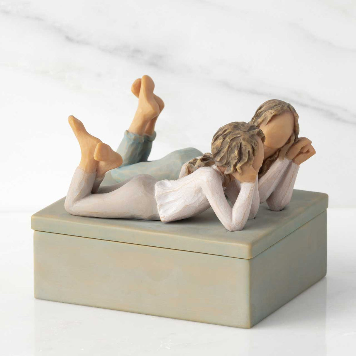 WILLOW TREE Scatolina Portagioie Forever Friends 11x9,5cm Resina