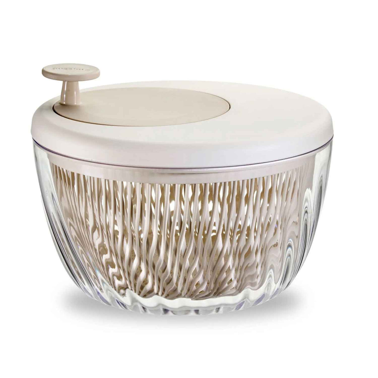 GUZZINI Preparation Centrifuga per Insalata Spin&Store 5L Argilla Beige in Plastica