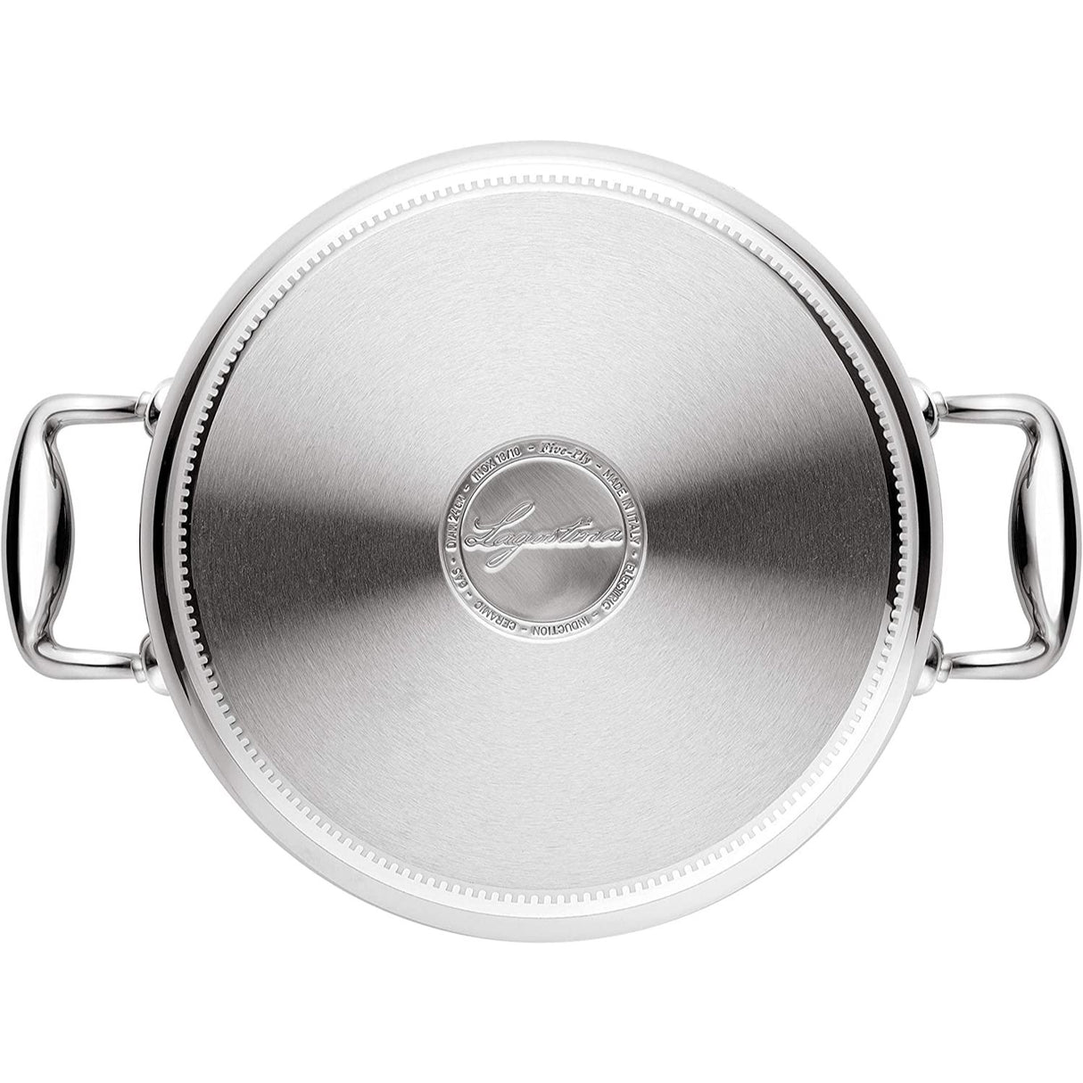 LAGOSTINA Accademia Deep Casserole 2 Handles with Lid 16cm Stainless Steel