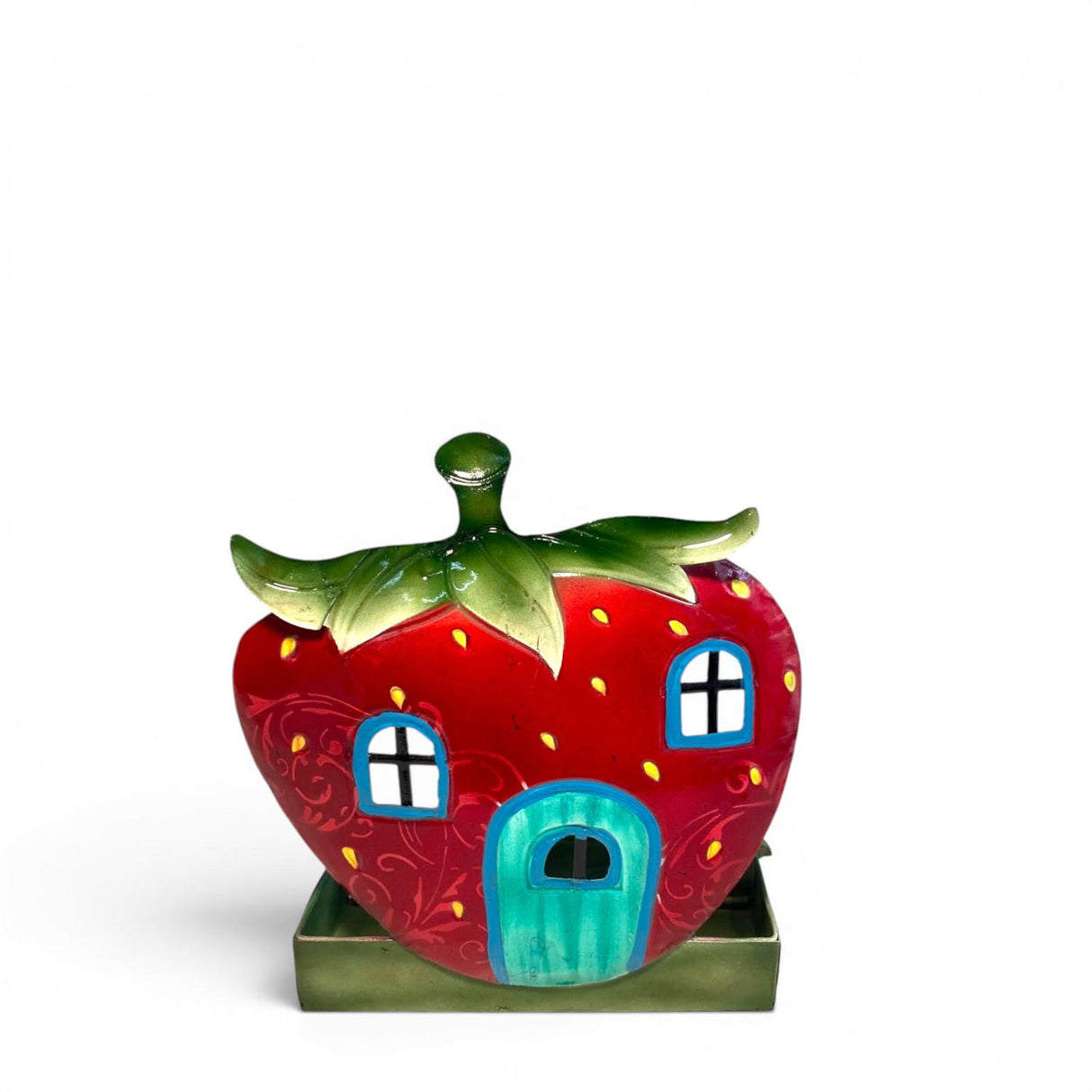 PALAIS ROYAL Porta Zampirone Casetta Fragola 20x15cm Metallo