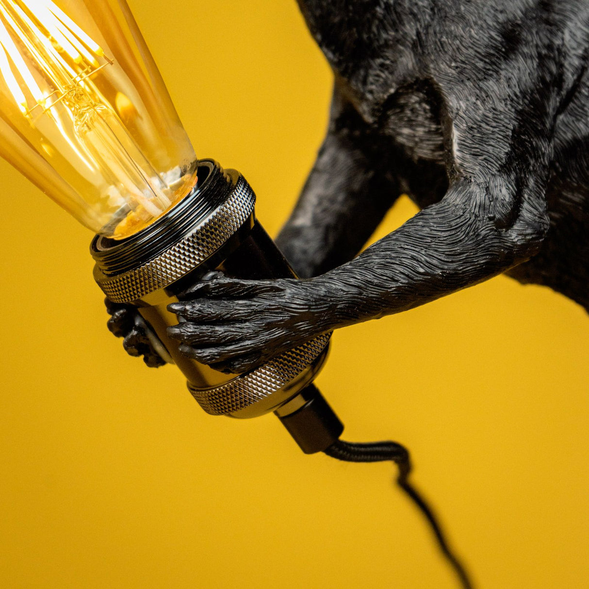 WERNS Kangaroo Skippie Table Lamp Anthracite Black 51x16x35cm