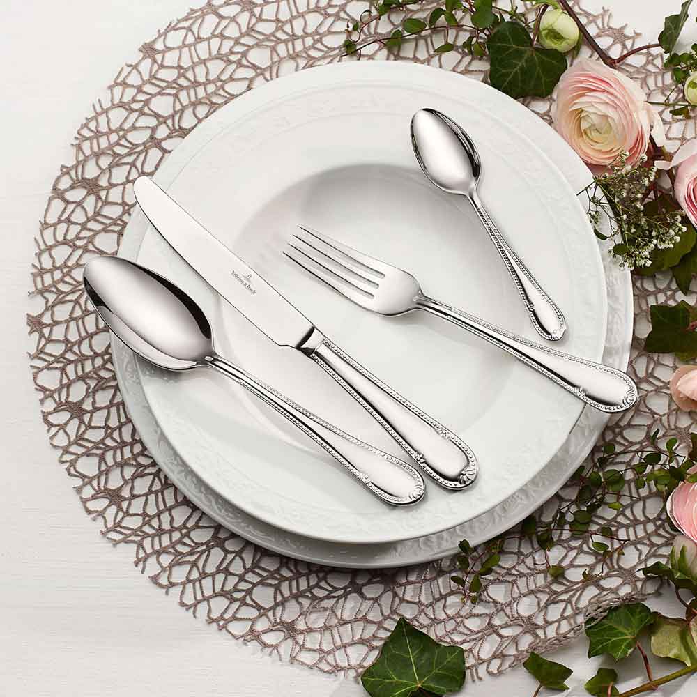 VILLEROY & BOCH Mademoiselle Servizio Posate Tavola 24 Pezzi Acciaio Inox
