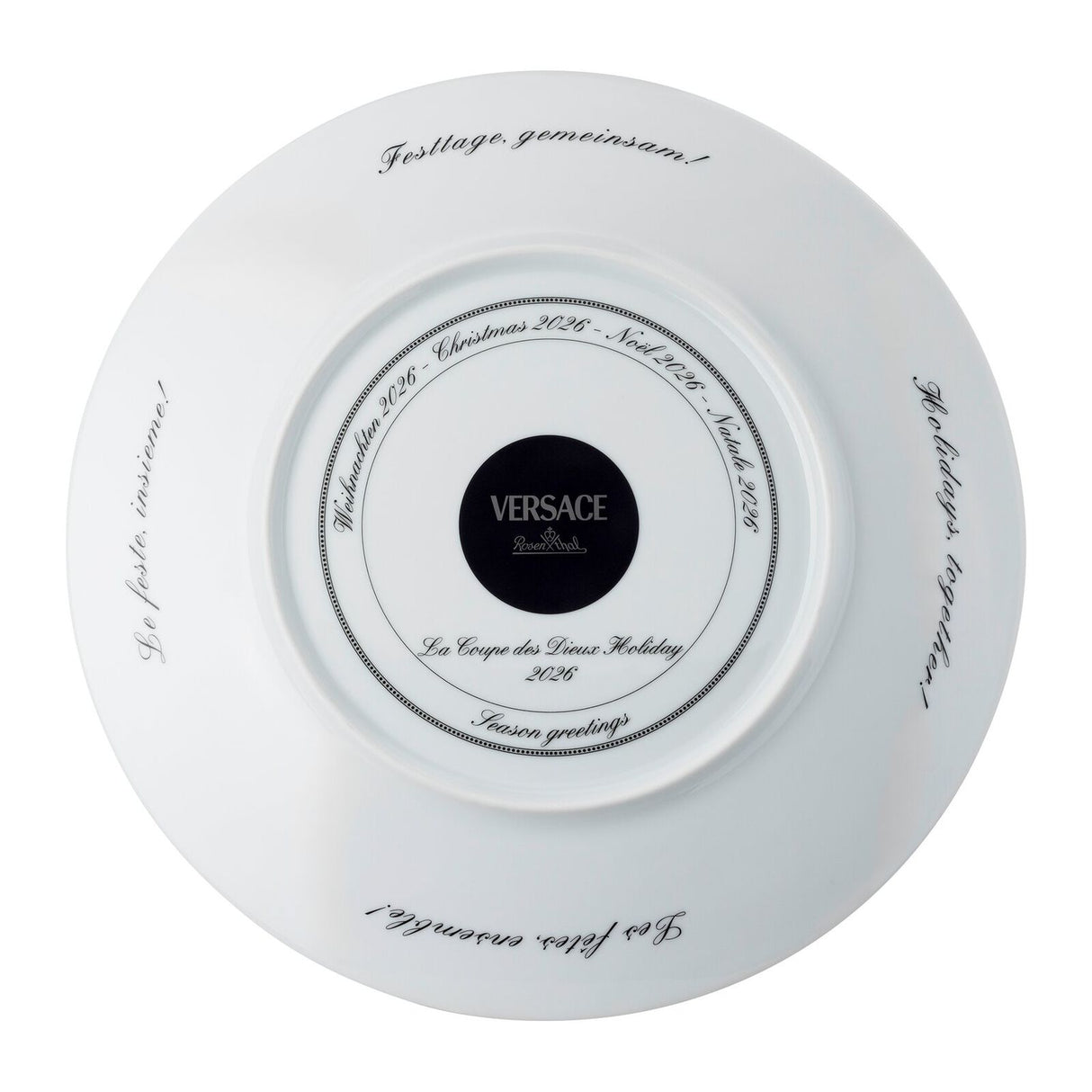 VERSACE Piatto di Natale Le Coupe Des Dieux Holiday Edizione Limitata 33cm in Porcellana