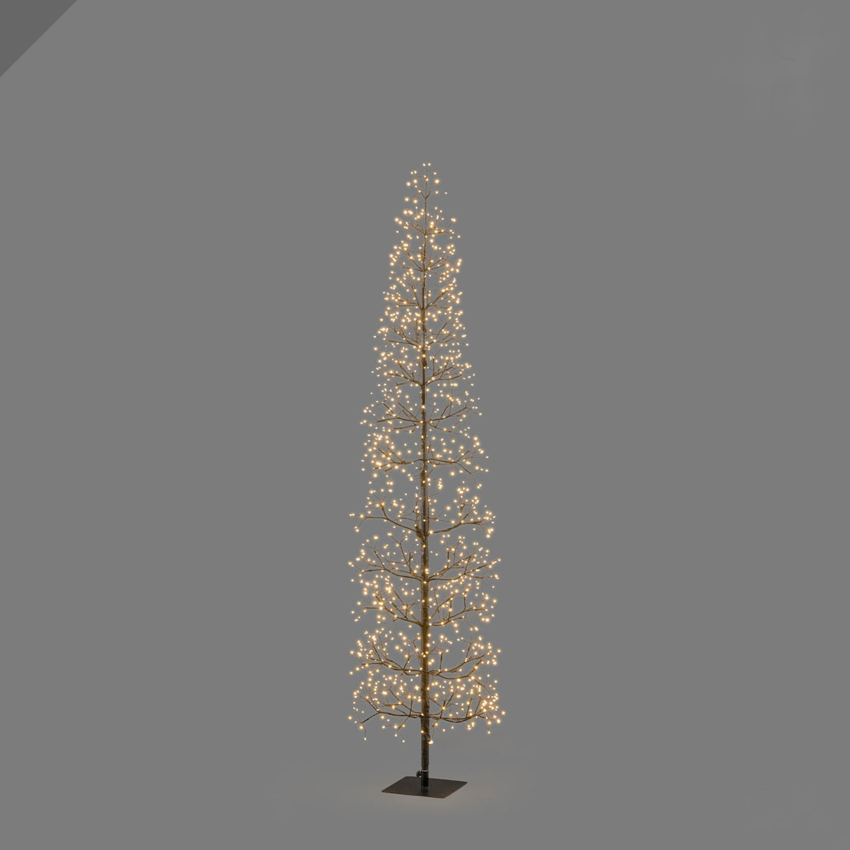 EDG Enzo De Gasperi Faggio Luminoso Natalizio Slim Nero 1080 LED 180cm