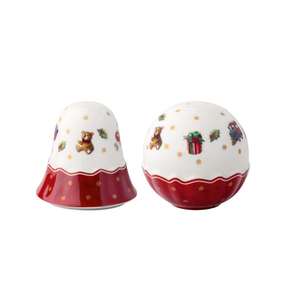 VILLEROY & BOCH Set Saliera e Pepiera Natalizie Toy's Delight in Porcellana Premium 6cm
