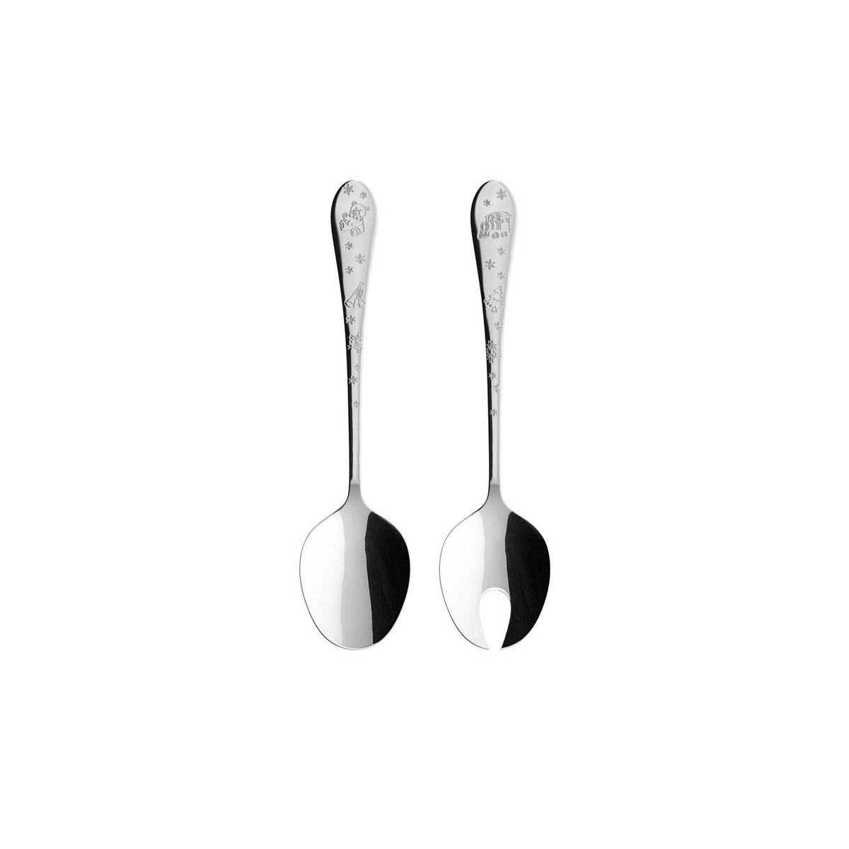 VILLEROY & BOCH Set Posate da Insalata Natalizie Toy's Delight in Acciaio inossidabile 27cm