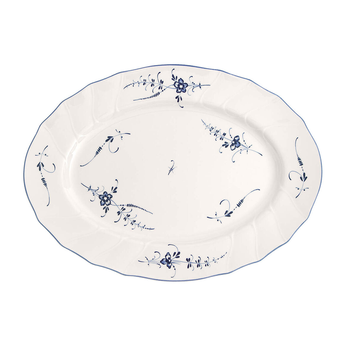 Piatto da portata Villeroy & Boch Vieux Luxembourg in porcellana bianca 43cm