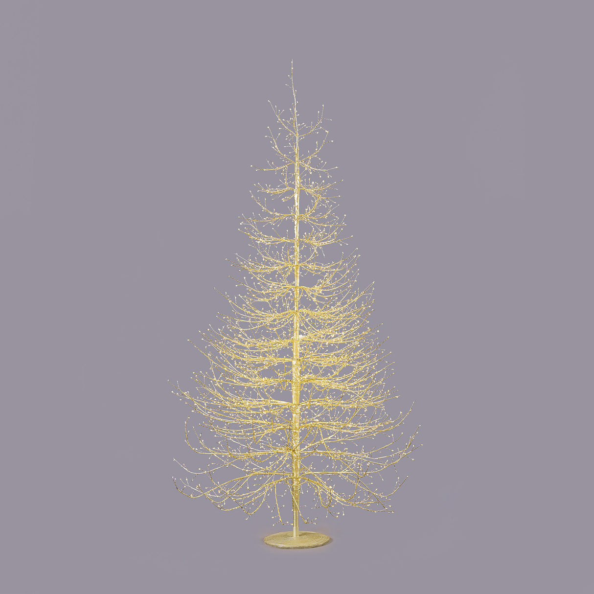 Albero Faggio Rich EDG in metallo oro con 2690 microled 210x130 cm