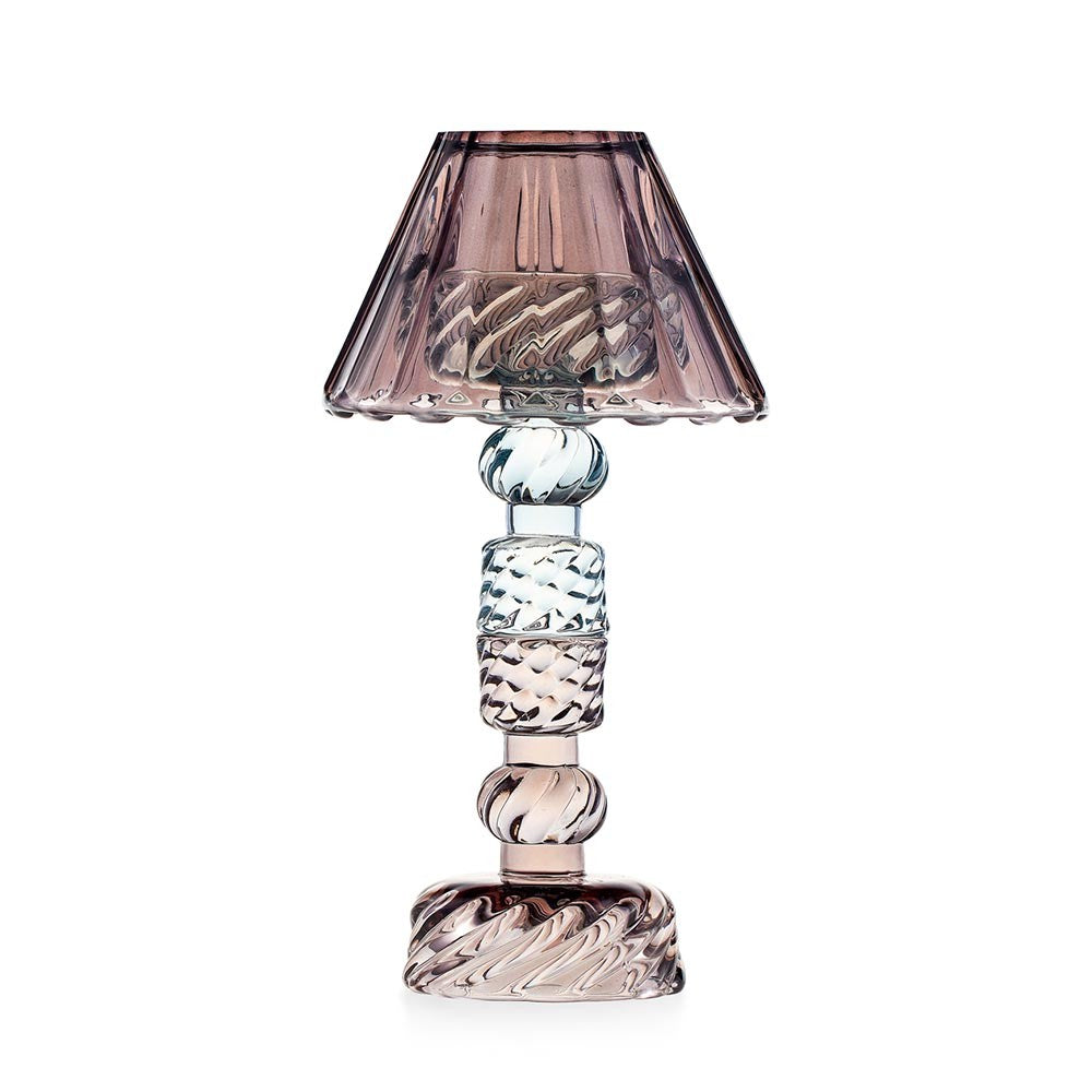 Candeliere Luxor Round Emò Italia in vetro celeste 24 cm