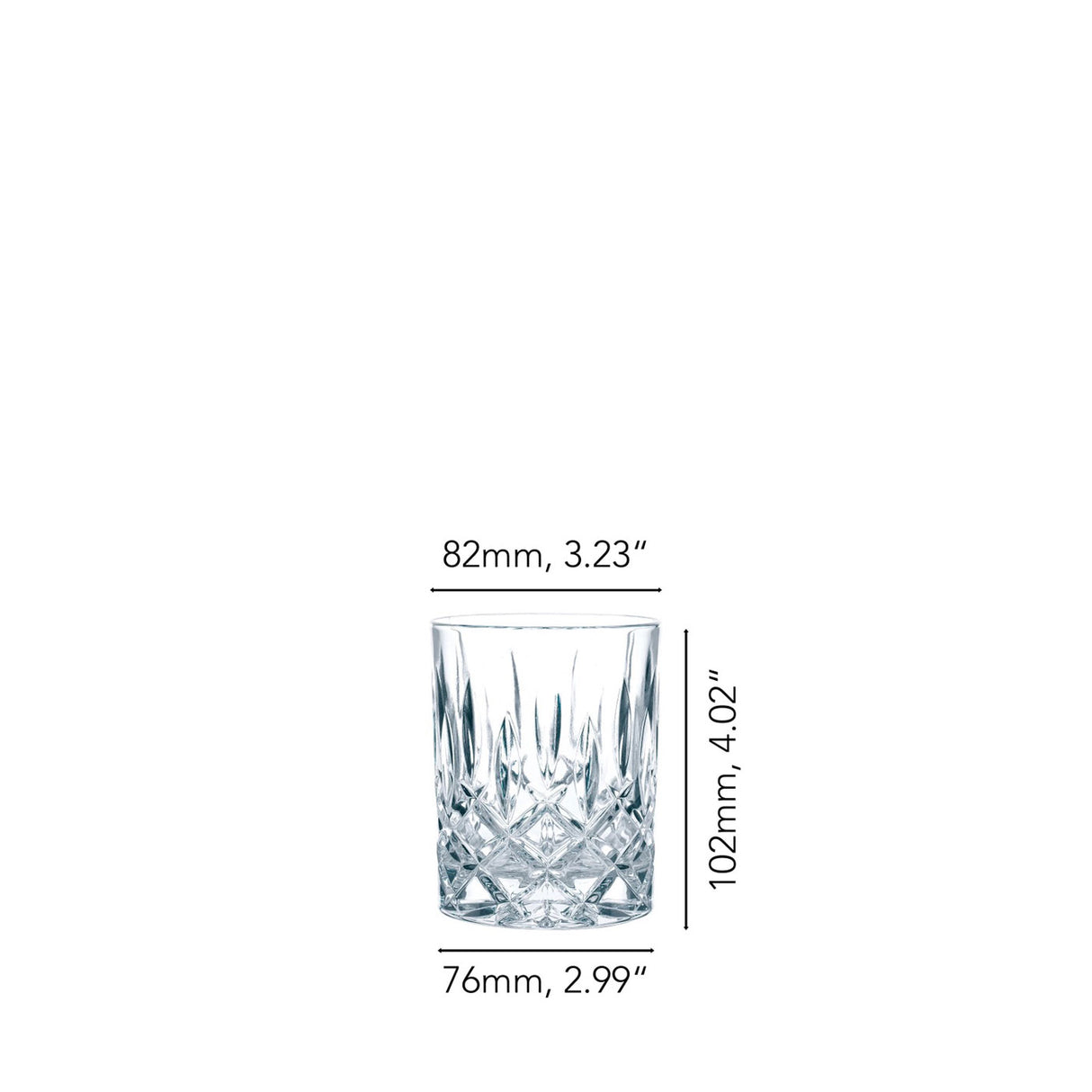 NACHTMANN Noblesse Set 4 Pieces Whiskey Glass 10x8cm Crystal 89207