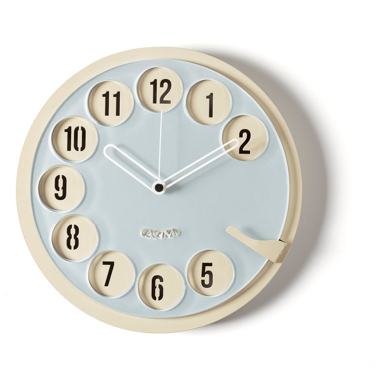 Orologio Call Me Arti & Mestieri in ferro e plexiglass crema 30x30 cm