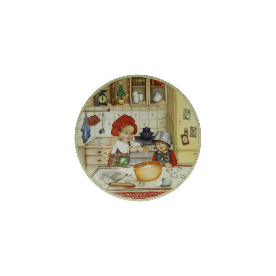 Piattino Cuccioli Bimbi Pasticceri Brandani in porcellana 19 cm