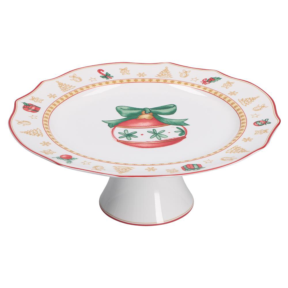 Alzata torta La Porcellana Bianca in porcellana decorata 31 cm