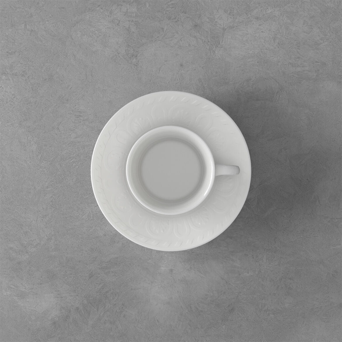 VILLEROY & BOCH Cellini Tazza Caffè Espresso Moka 100ml con Piattino 12cm Porcellana