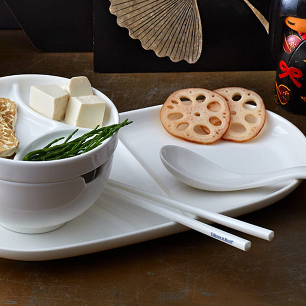 VILLEROY & BOCH Soup Passion Set 2 Chopsticks 24cm Porcelain
