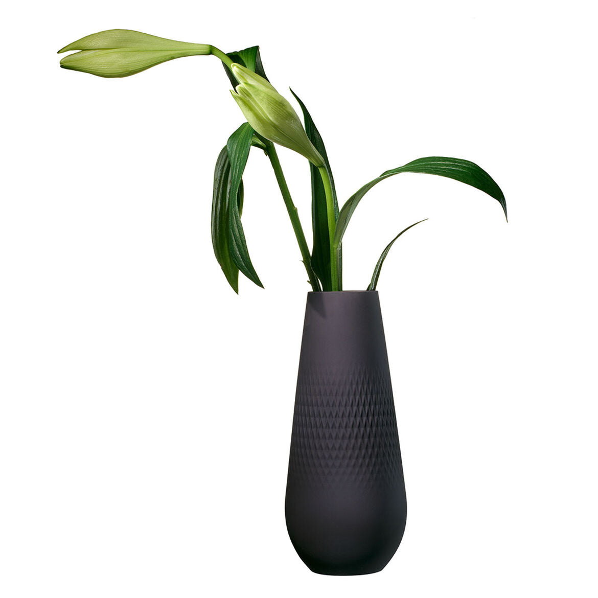 VILLEROY & BOCH Manufacture Collier Nero Vaso Carré 26cm Porcellana