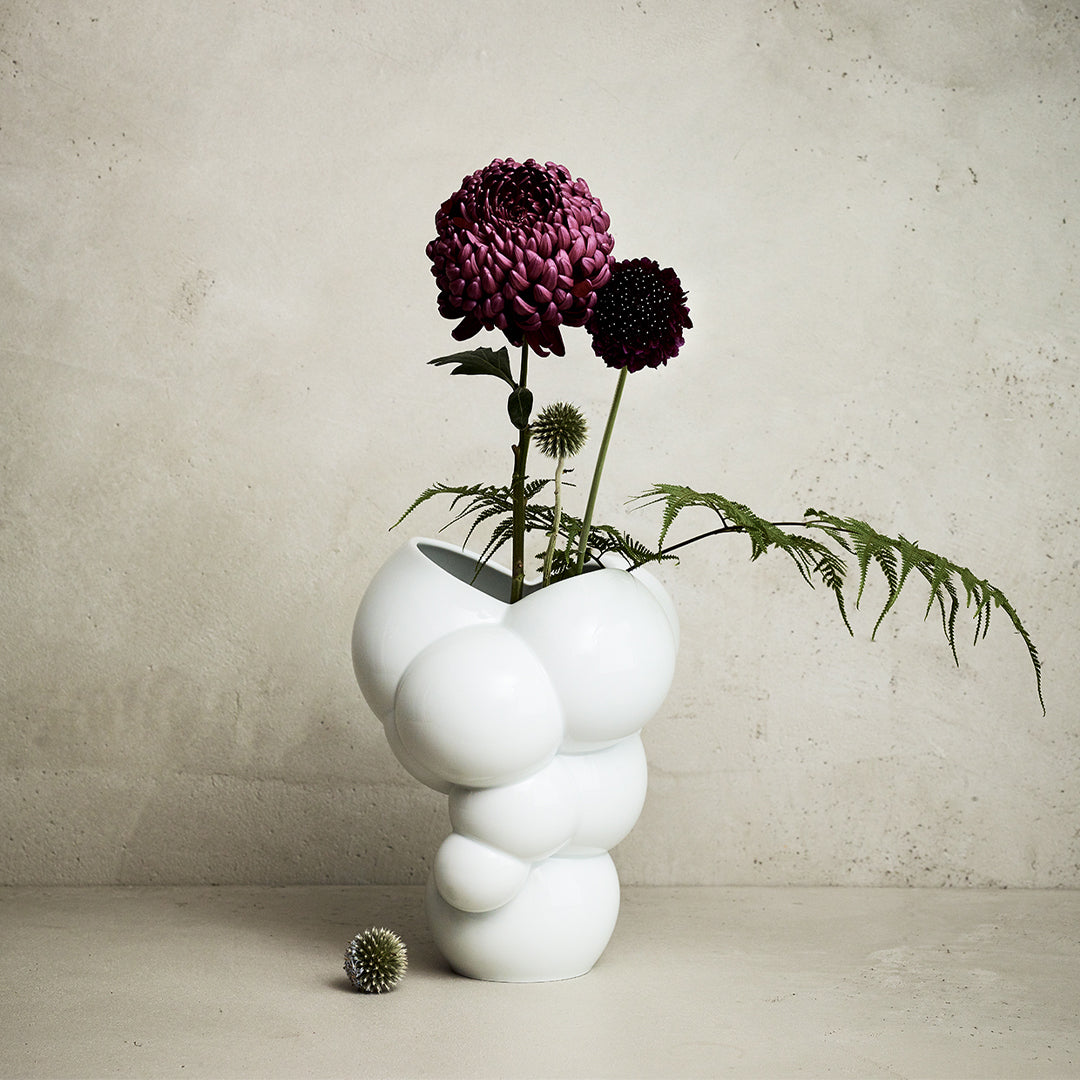 ROSENTHAL Skum Vaso da Fiori 26cm Bianco Porcellana