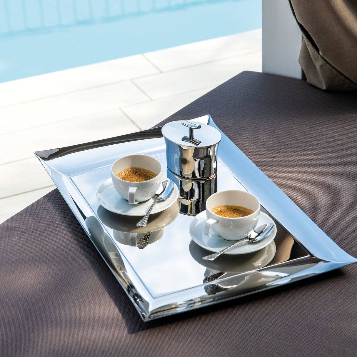 SAMBONET - Taormina Cucchiaini Moka Caffè Set 6 Pezzi Posate Acciaio Inox