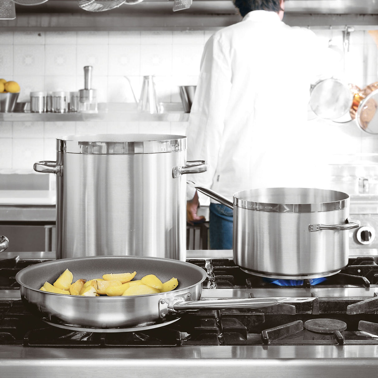 PADERNO Pentola Alta 16cm Serie 1100 Grand Gourmet Acciaio Inox 11101-16