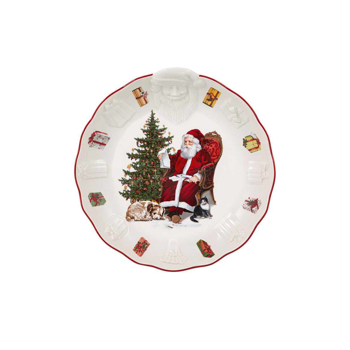 Ciotola Babbo Natale Villeroy & Boch in porcellana decorata 24x25 cm