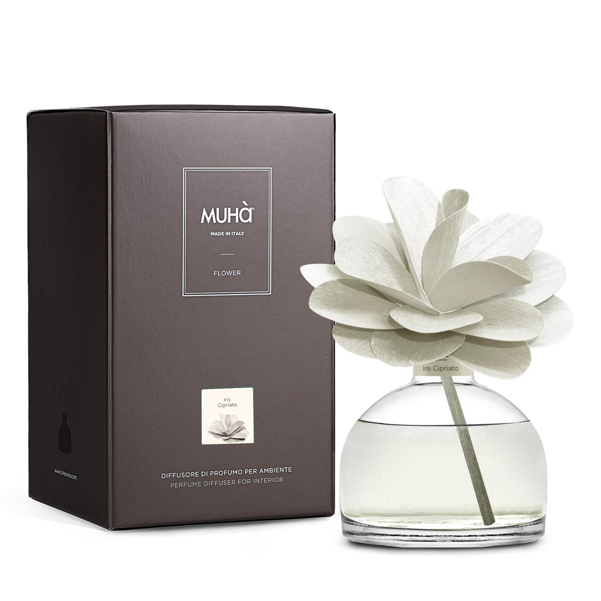 MUHA' Profumatore d'Ambiente Diffusore Flower 200ml Iris Cipriato