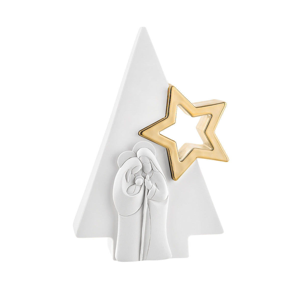 Presepe Natività Bongelli Preziosi in marmorino bianco 28 cm