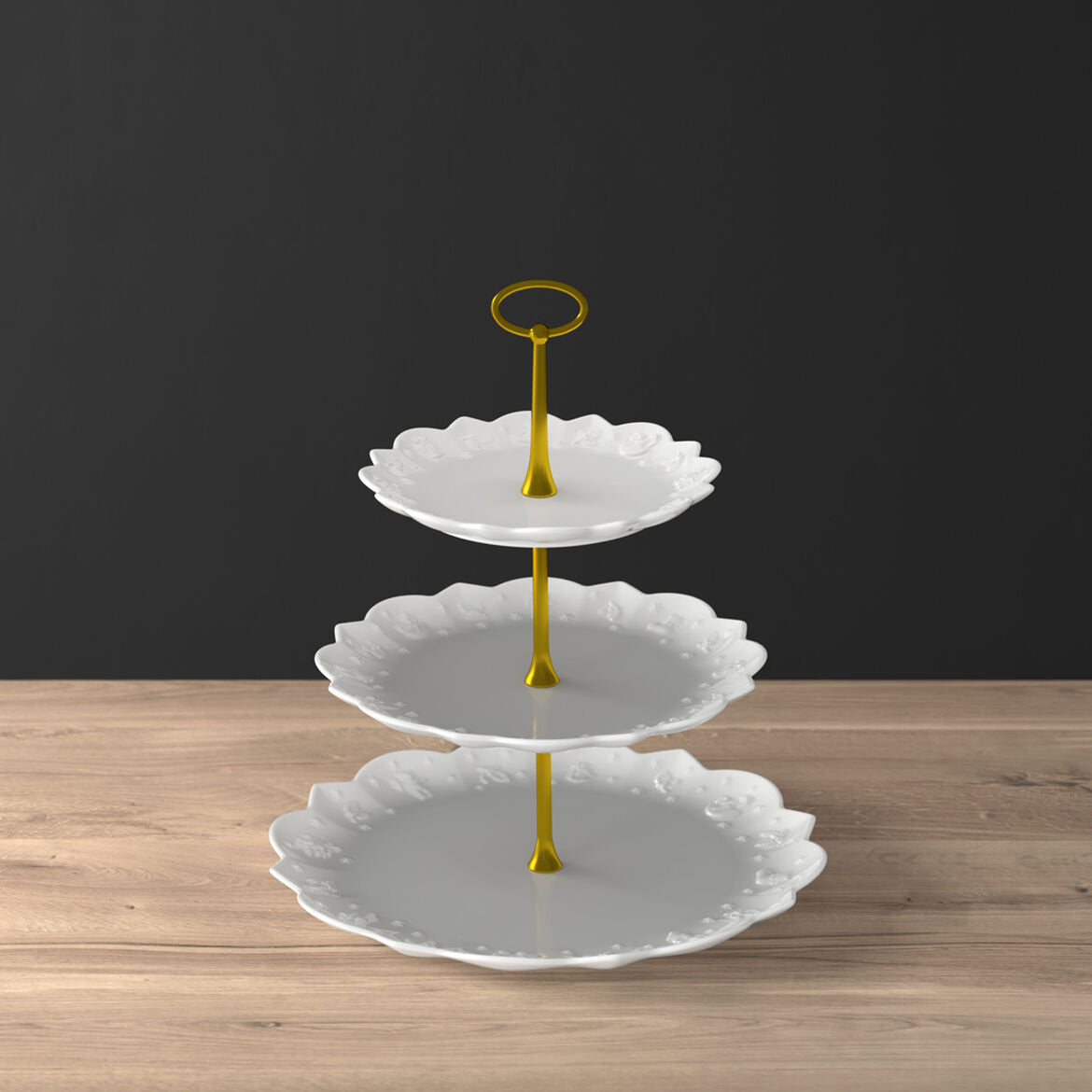 Alzata Toy's Delight Villeroy & Boch in porcellana bianca 29,5 cm