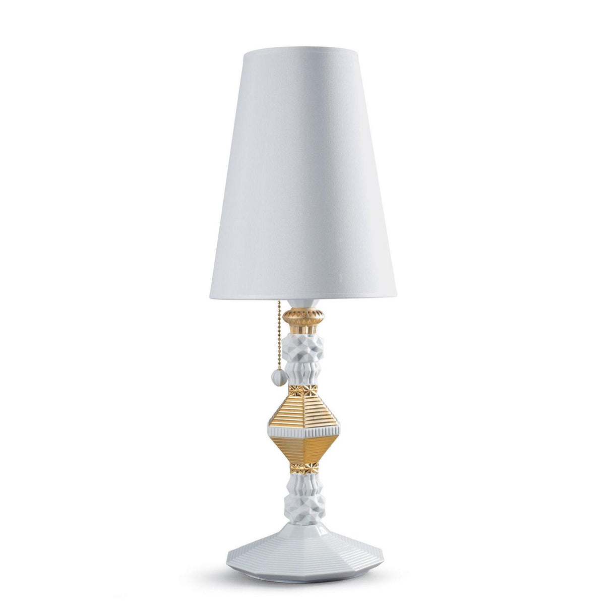 Lampada da tavolo Belle De Nuit Lladrò in porcellana 57x20 cm