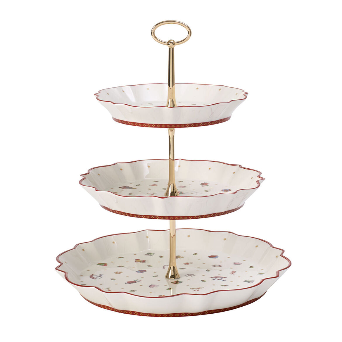 Alzata Toy's Delight Villeroy & Boch in porcellana decorata 33 cm