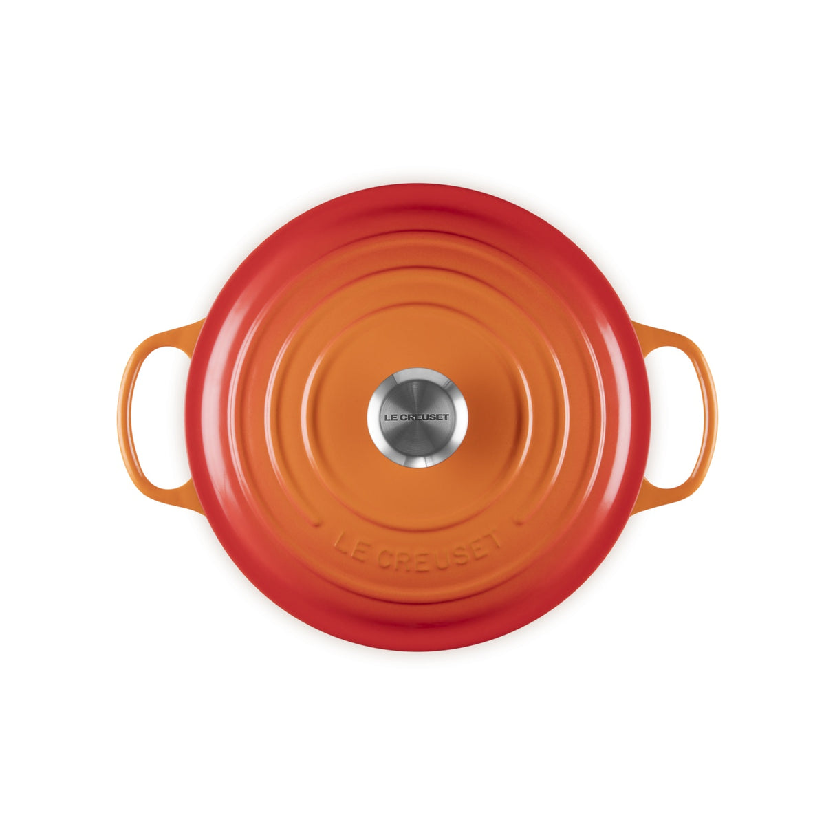 LE CREUSET Cocotte Round Evolution 26cm Orange Glazed Cast Iron