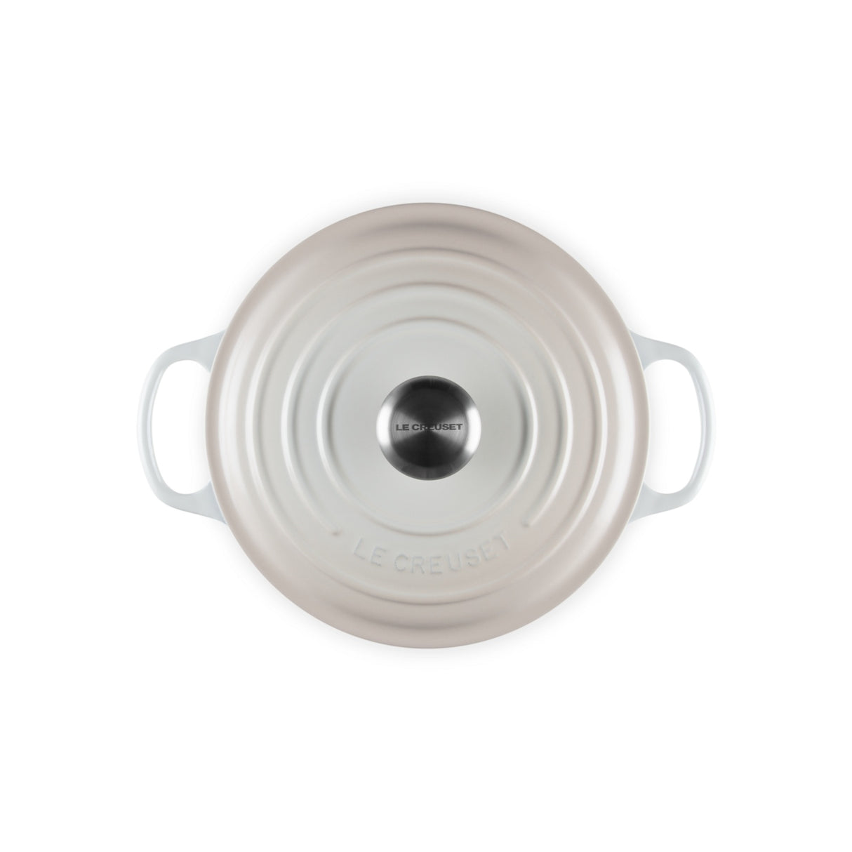 LE CREUSET Cocotte Round Evolution 24cm Glazed Cast Iron Meringue