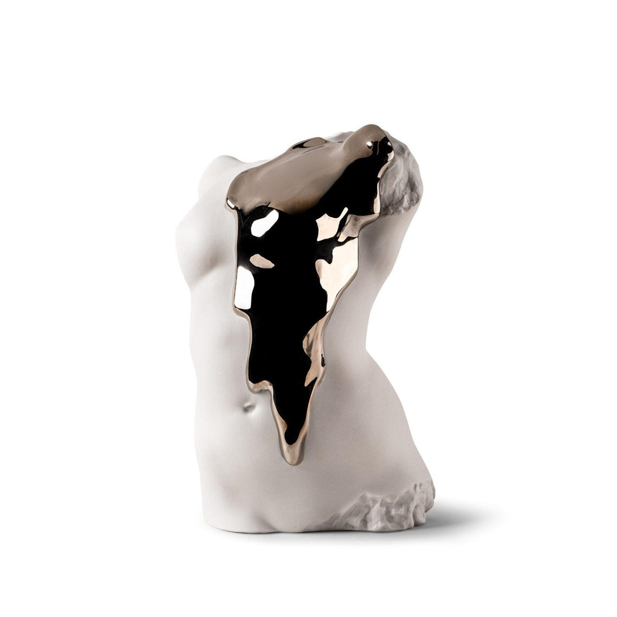 Busto femminile Eternal Fluidity Lladrò in porcellana bianca 29x20 cm