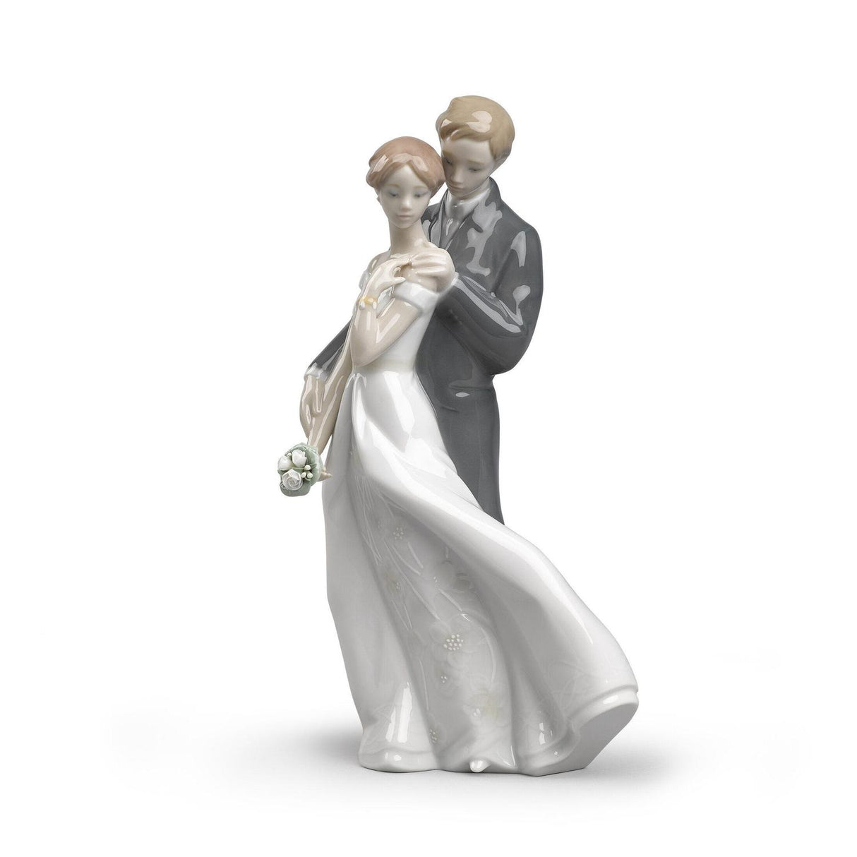 Statuetta Amore Eterno Lladrò in porcellana 23x12 cm