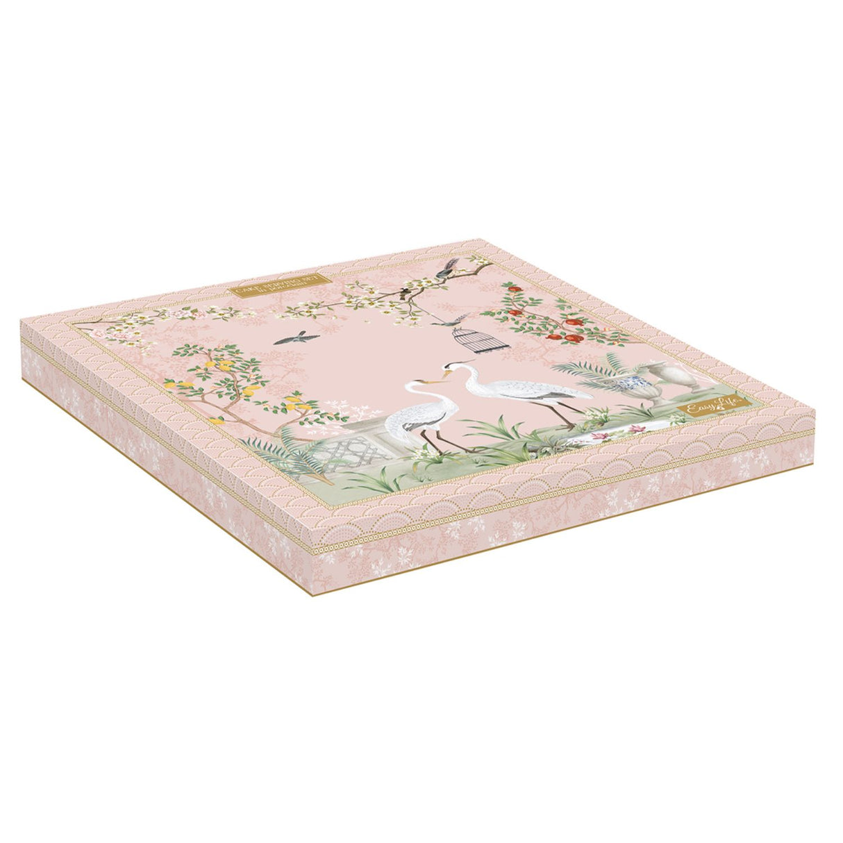 EASY LIFE Jardin De Reves Cake Plate 32cm with Porcelain Server