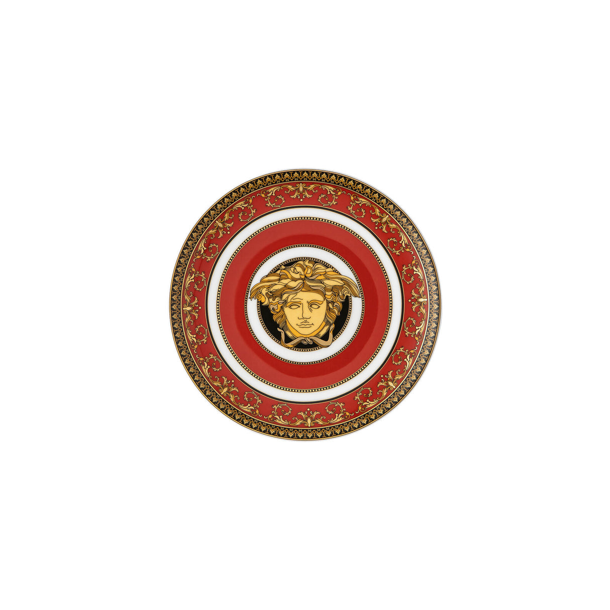 VERSACE Medusa Rosso Piatto Piano 17cm Porcellana